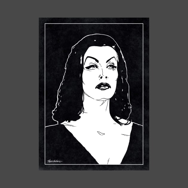 VAMPIRA - Plan 9 From Outer Space (Black and White) by Famous Weirdos