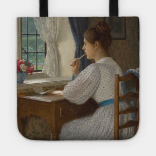 Straying Thoughts by Edmund Leighton Tote