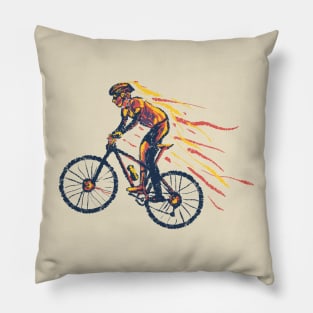 Mountain biker Pillow