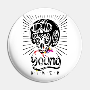 Young Biker Pin