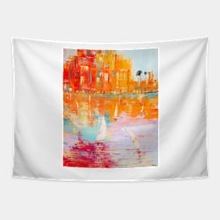 Miami. Sailboats Tapestry