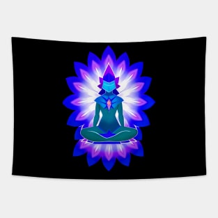 Aura Blue Meditation 02 Tapestry