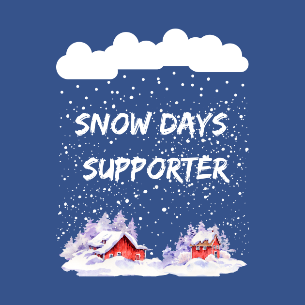 Snow Days Supporter Heavy Snowfall lots of Snowflakes by Artstastic