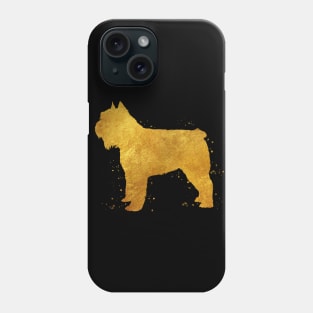 Bouvier des flandres dog golden art Phone Case