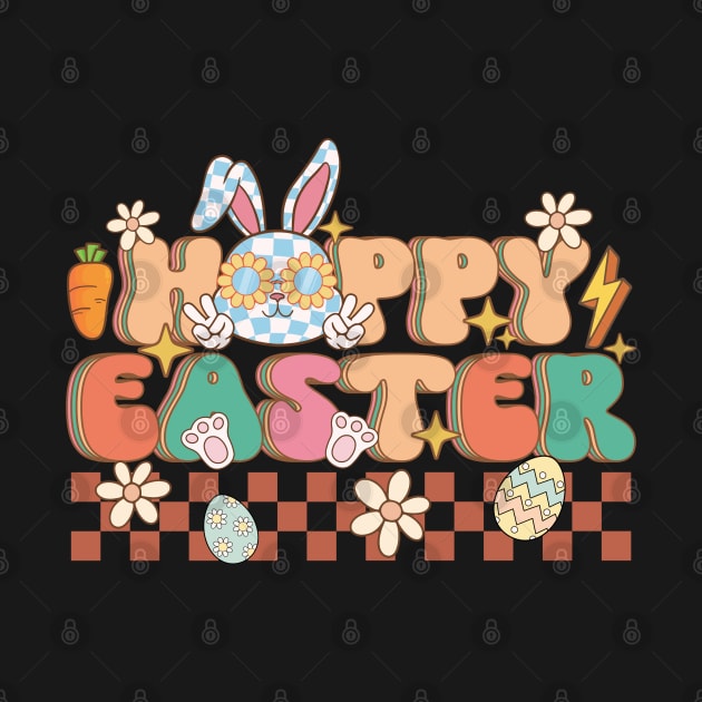 Happy Easter Bunny Family Matching Flower Men Women by luxembourgertreatable