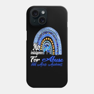 No Indulgence For Abuse Child Abuse Prevention Awareness Month Phone Case