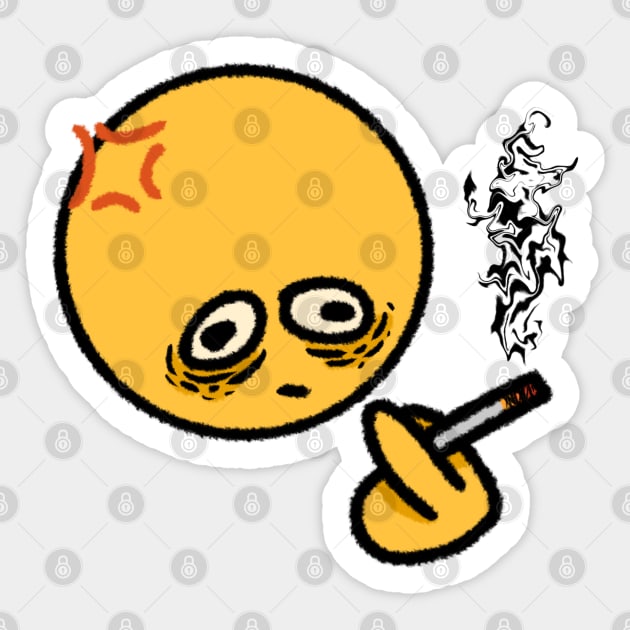 Cursed Emoji: Smile | Sticker