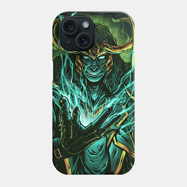 Green God Phone Case by UrifGraphic