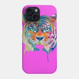 Dripping Paint Tiger Phone Case