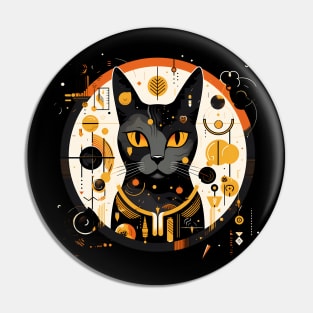 Egyptian Cat Halloween, Cat Lover Pin