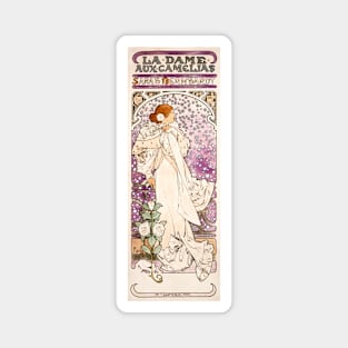 Vintage 1896 Art Nouveau Illustration/Painting of a Woman Among Stars Magnet