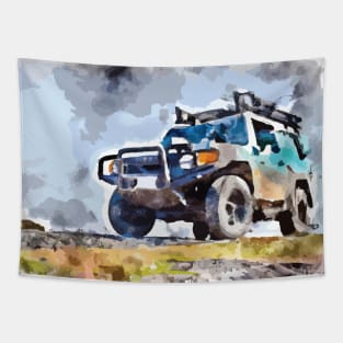 Toyota FJ Cruiser at Mojave National Preserve, USA Tapestry