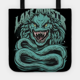 Mythical mysterious lake monster Tote