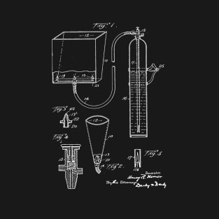 Fire Extinguisher Vintage Patent Drawing T-Shirt