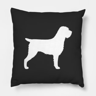 Wirehaired Pointing Griffon Silhouette Pillow