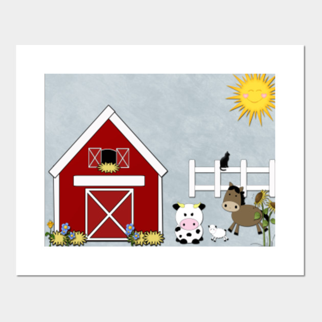 Country Farm Farm Posters And Art Prints Teepublic Uk