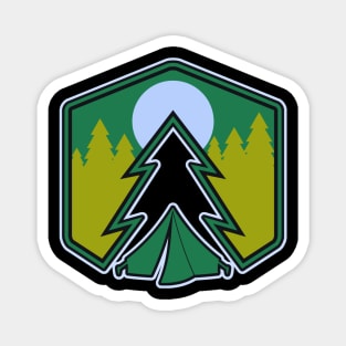 Outdoor Adventure Camping Shirt Design Magnet