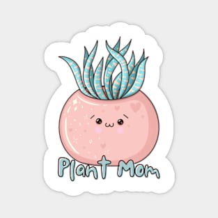 Cute Kawaii Succulent Plant Mom Magnet