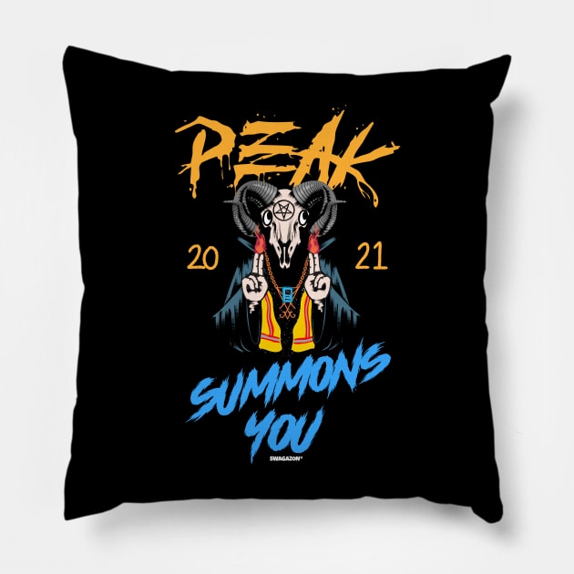 Peak 2021 Summons You Peak 21 Pillow by Swagazon