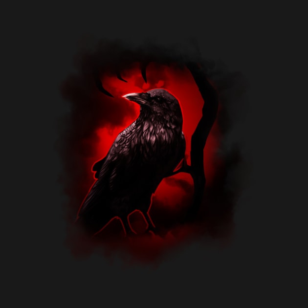 Blood Moon Raven's Night by Ink Raven