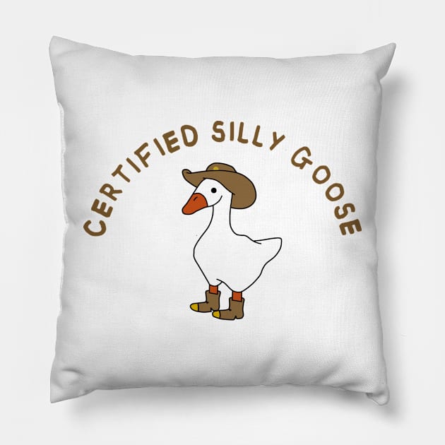 Certified silly goose Pillow by MasutaroOracle