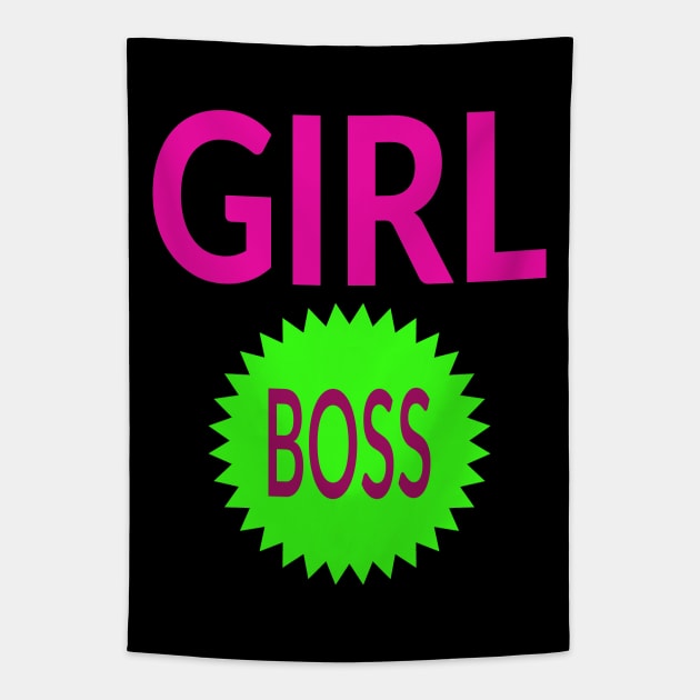 Girl Boss Tapestry by coloringiship