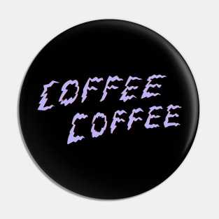 Coffee Coffee Shaky Death Rattle - Pale Violet & Melon Pink Pin