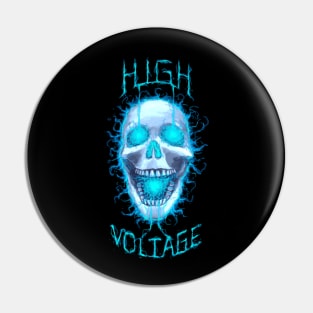 High Voltage Skull Pin