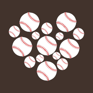 I Love Baseball - Heart T-Shirt