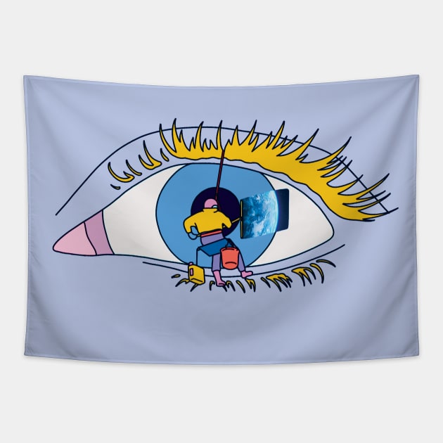 Eye of the Beholder Tapestry by HelenRatner