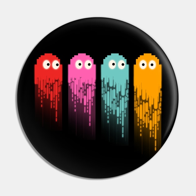 Pacman Ghost Pin by PanosStamo