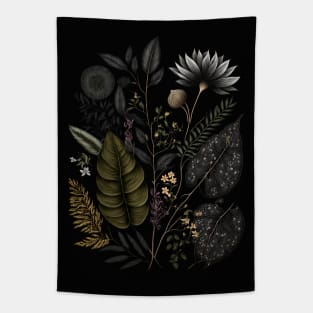 Dark Academia Floral Tapestry