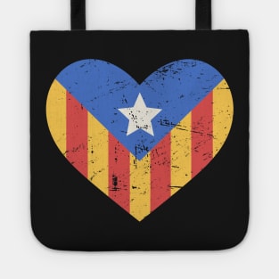 Independence For Catalonia – Flag Heart Tote