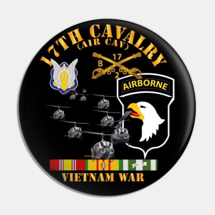 Bravo Troop 2nd Squadron 17th Cav - 101st  Airborne Div w VN SVC Pin