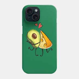 avocado cheese lover couple Phone Case