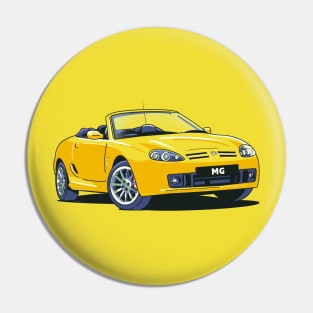 MG Rover MGTF in Sunspot Yellow Pin