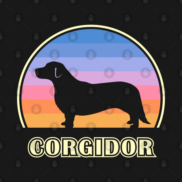 Corgidor Vintage Sunset Dog by millersye