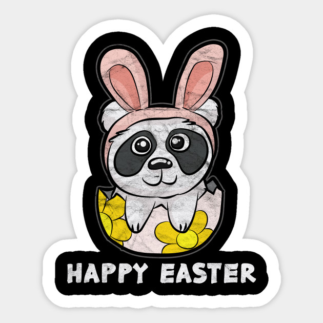 Easter Cute Panda Bunny Happy Easter Easter Bunny Egg