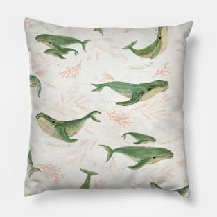 Humpback pod Pillow