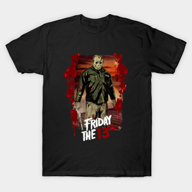 Friday the 13th T-Shirt Jason Voorhees Halloween Horror Scary Movie Men/'s Tee
