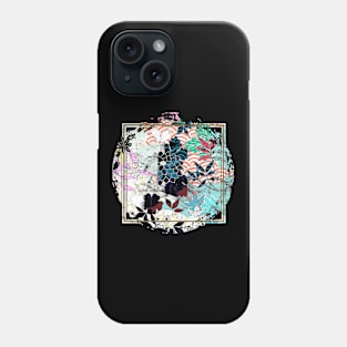 Japanese Design Floral Cherry Blossom Retro Art Earth Colours Streetwear Urban 566 Phone Case