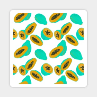 Papaya pattern Magnet