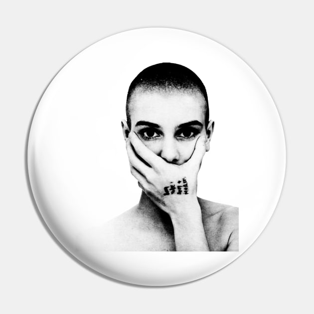 Sinead O'connor // Vintage Style Design Pin by Indanafebry