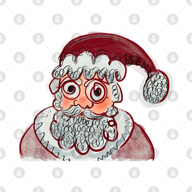 Frazzled Father Christmas by nloooo