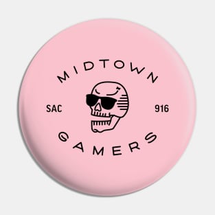 Midtown Gamers: Black Logo Pin