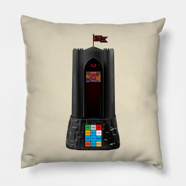 Dark Tower Game Pillow by RetroFitted