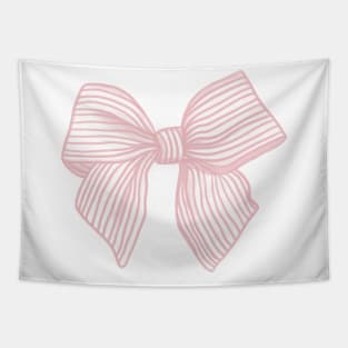 Coquette Pink Bow Tapestry