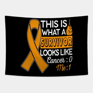 leukemia cancer survivor t shirt cancer 0 me 1 Tapestry