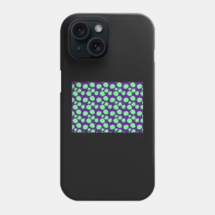 Purple Mint dots pattern Happy cute Phone Case