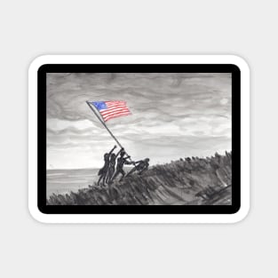 Raising the Flag at Iwo Jima Magnet